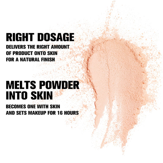 Premium Loose Powder Makeup Set with Soft Powder Puff and Fluffy